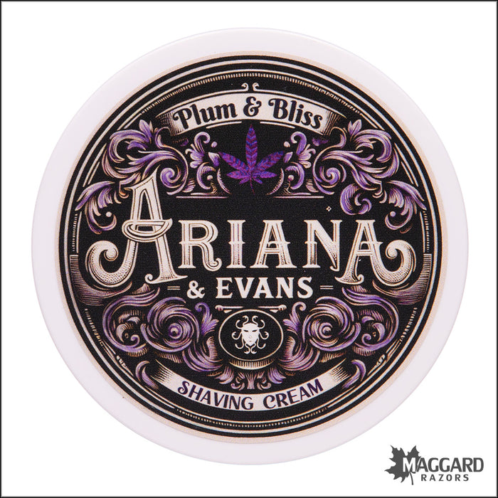 Ariana and Evans Plum and Bliss Artisan Shaving Cream, 5.3oz