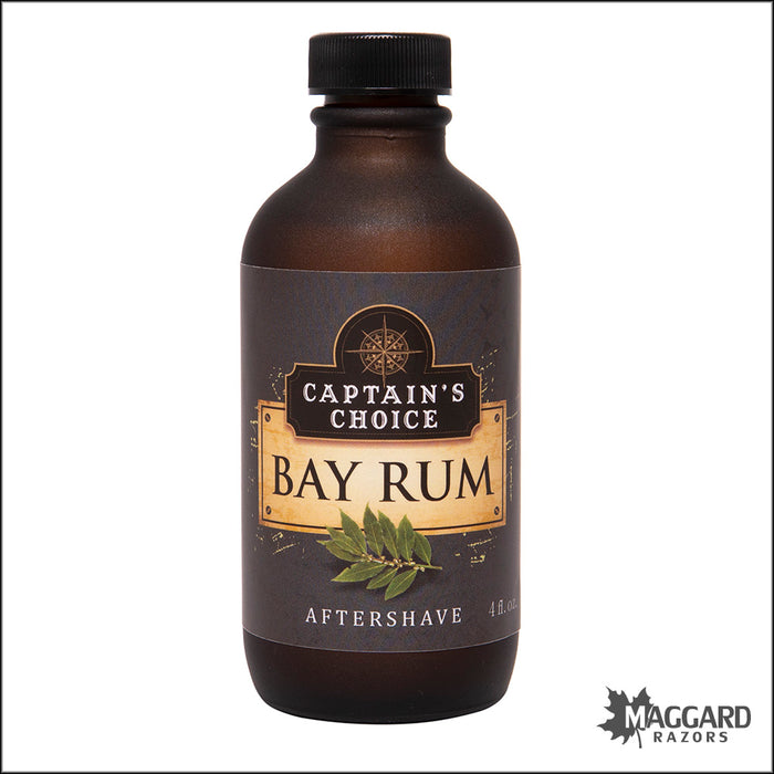 Captain's Choice Bay Rum Artisan Aftershave Splash, 4oz
