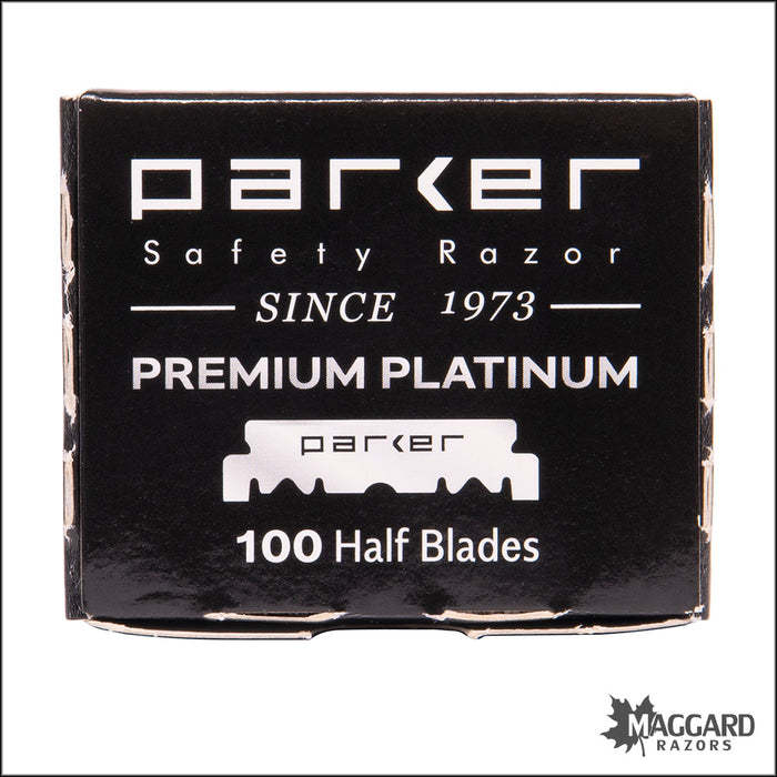 Parker Premium Platinum Single Edge Razor Blades, 100 Blades