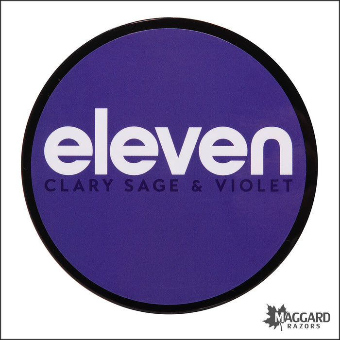 Eleven Shaving Clary Sage and Violet Artisan Shaving Soap with Tallow, 4oz - Julien Base