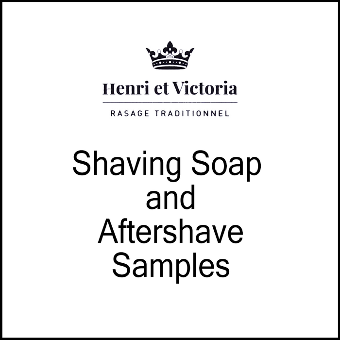 Henri et Victoria Artisan Shaving Soap and Aftershave Samples