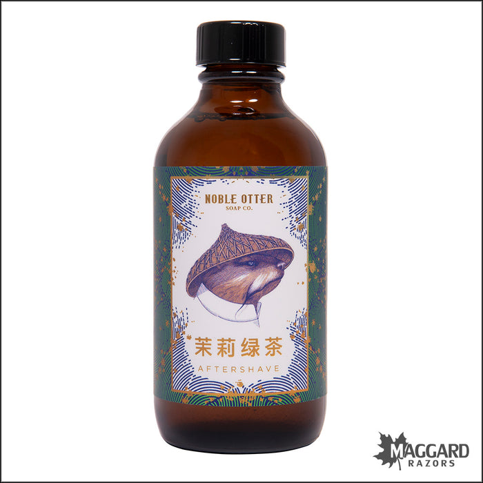 Noble Otter Soap Co. Jasmine Green Tea Aftershave Splash, 4oz