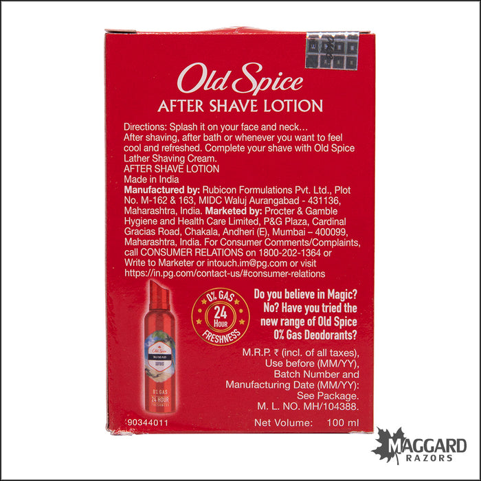 Old Spice Original Aftershave Lotion, 100ml