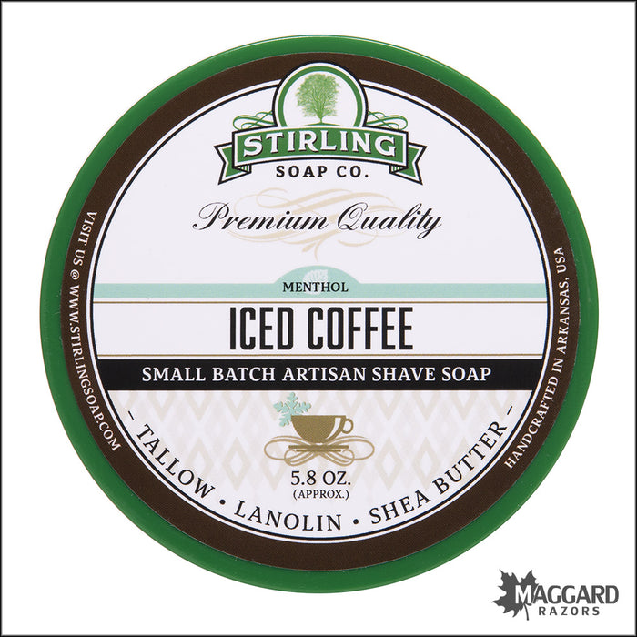 Stirling Soap Co. Iced Coffee Shaving Soap, 5.8oz