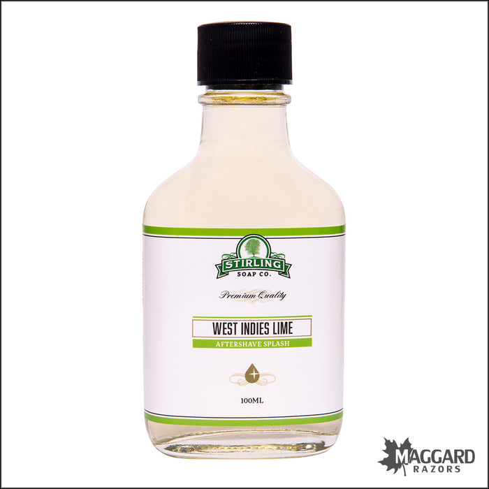 Stirling Soap Co. West Indies Lime Aftershave Splash, 100ml - Seasonal Release
