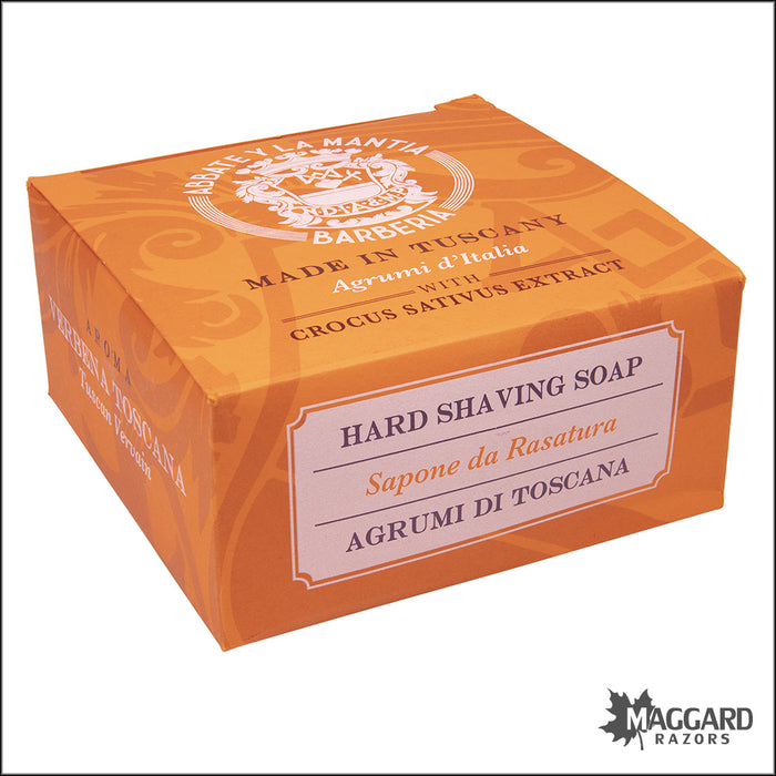 Abbate Y La Mantia Agrumi di Toscana - Verbena Toscana Hard Shaving Soap, 150g