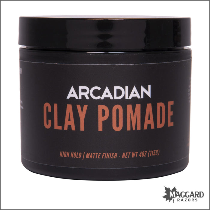 Arcadian Clay Pomade High Hold Artisan Pomade, 4oz