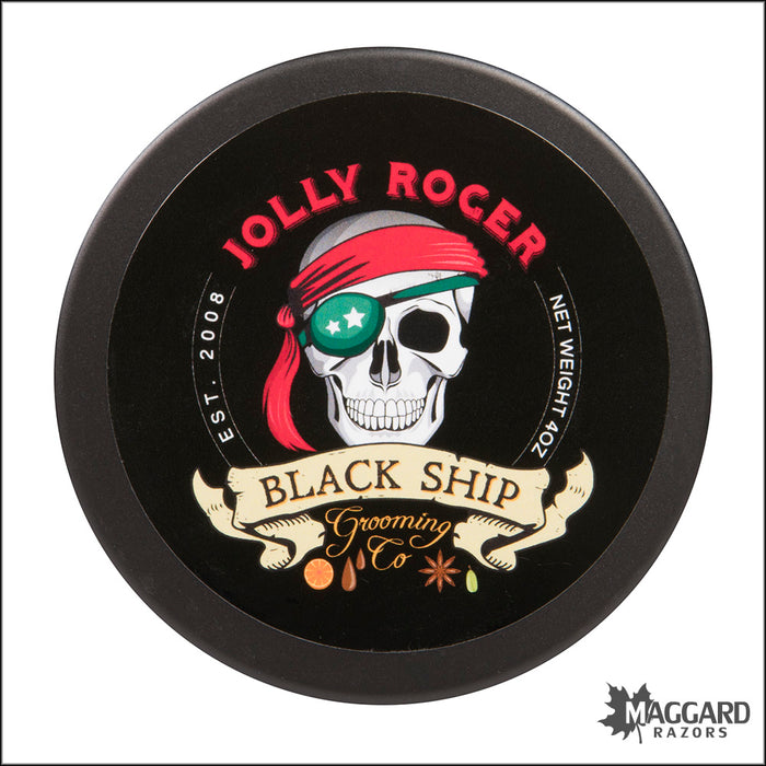 Black Ship Grooming Co. Jolly Roger Shaving Soap, 4oz - Seasonal Release