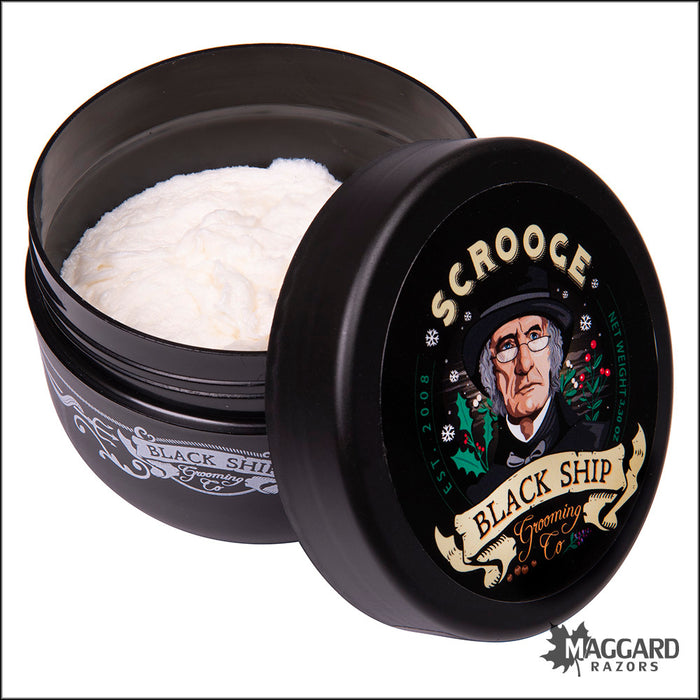 Black Ship Grooming Co. Scrooge Artisan Shaving Soap, 3.3oz - Seasonal Release