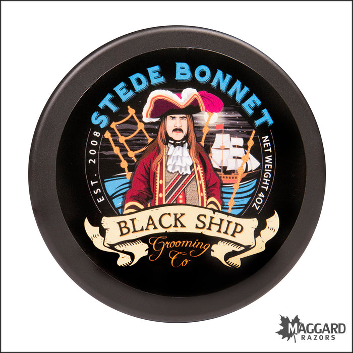 Black Ship Grooming Co. Stede Bonnet Artisan Shaving Soap, 4oz - Limited Edition