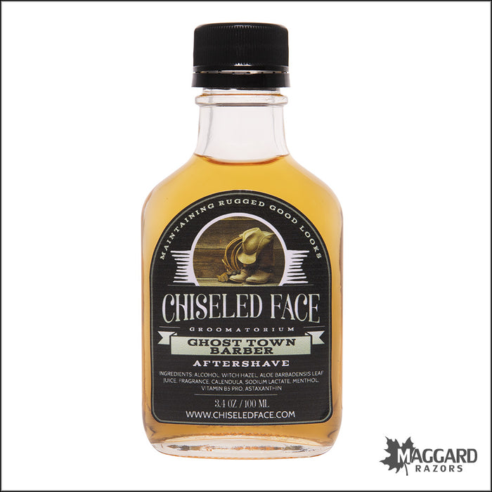 Chiseled Face Ghost Town Barber Aftershave Splash, 100ml
