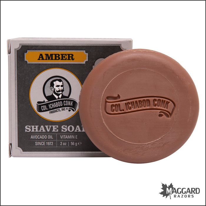 Col Conk Amber Traditional Shave Soap, 2oz