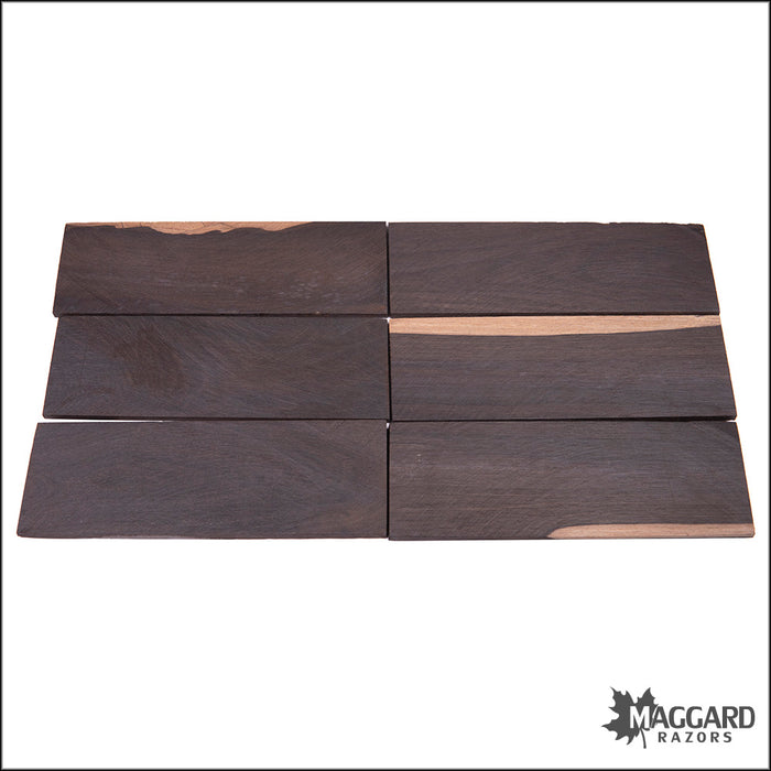 Ebony Wood Blanks, Solid 6" x 2" x 1/8"