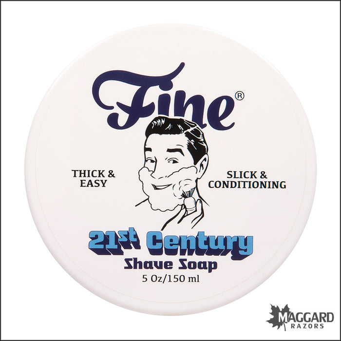 Fine Accoutrements Barber Blue 21st Century Shave Soap, 5oz