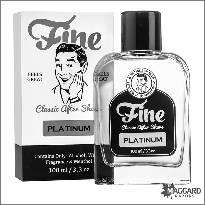 Fine Accoutrements Platinum Classic Aftershave Splash, 100ml