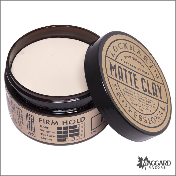 Lockhart's Professional Matte Clay Firm Hold Pomade, 3.7oz