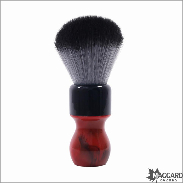Maggard-Razors-Red-Swirl-24mm-Synthetic-Timberwolf-Shaving-Brush