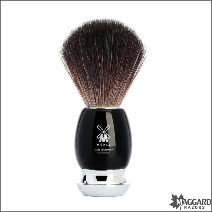 Muhle 21M336 Vivo Black Resin Black Fiber Shaving Brush, 21mm