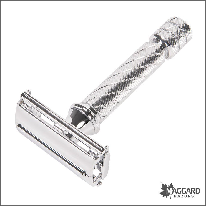 Parker-87R-Stainless-Steel-Closed-Comb-Twist-to-Open-DE-Safety-Razor-1