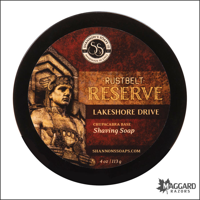 Shannon's Soaps Lakeshore Drive Tallow Shaving Soap, 4oz - Rust Belt Reserve