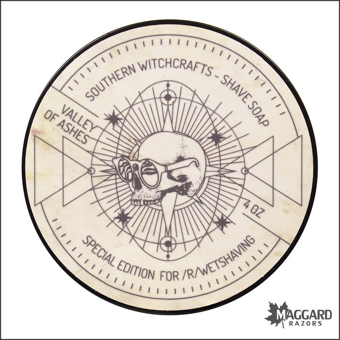 Southern Witchcrafts Valley of Ashes Vegan Shaving Soap, 4oz