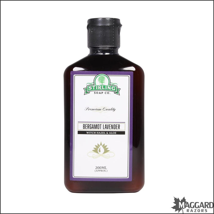 Stirling-Soap-Co-Bergamot-Lavender-Witch-Hazel-Aloe-Aftershave-200ml