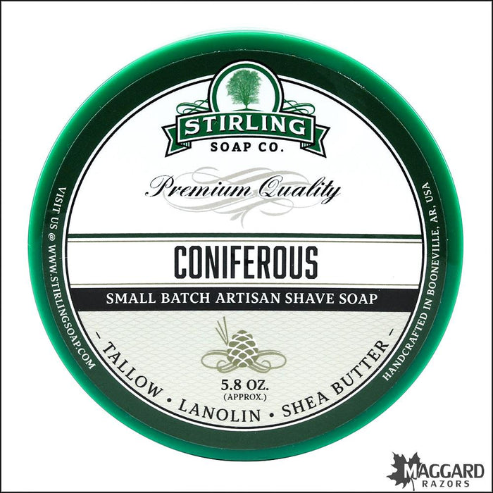 Stirling-Soap-Co-Coniferous-artisan-shave-soap-5oz
