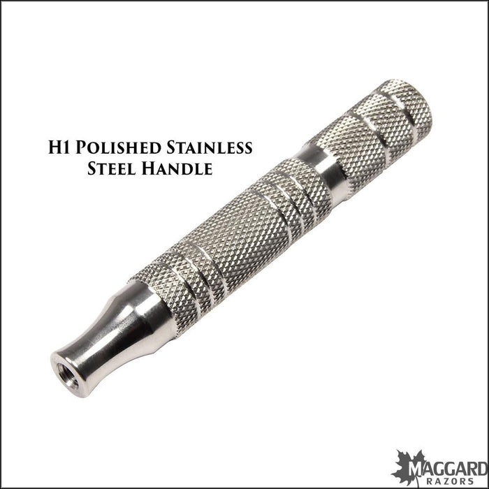 Timeless-Razor-H1-Polished-Stainless-Steel-Safety-Razor-Handle