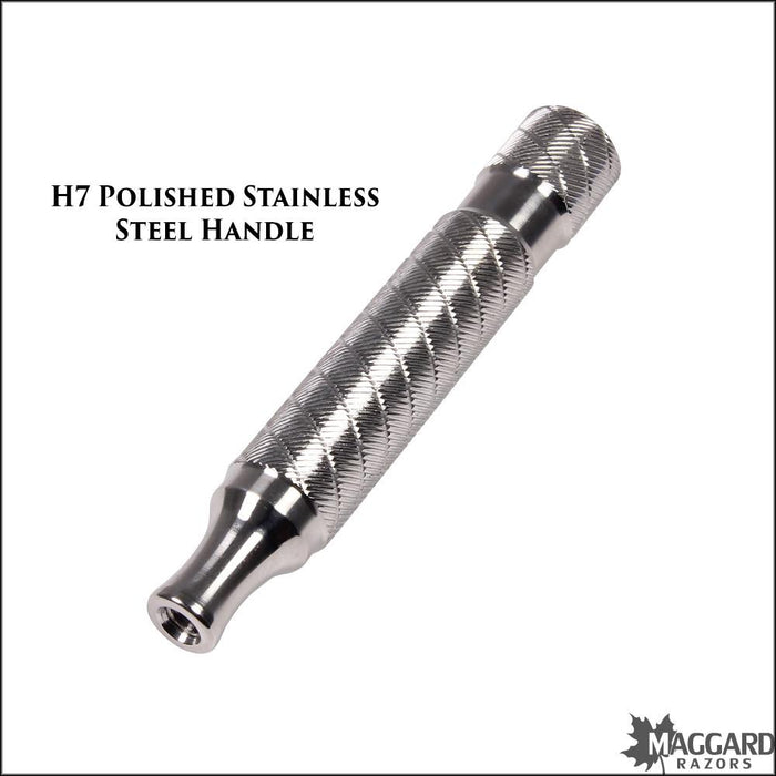 Timeless-Razor-H7-Polished-Stainless-Steel-Safety-Razor-Handle