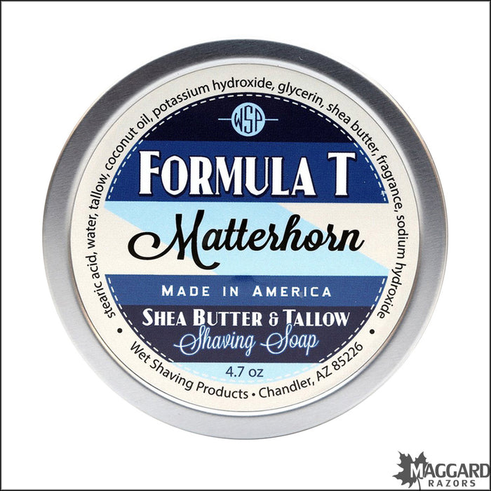 WSP Matterhorn Formula T Tallow Shaving Soap, 4.7oz