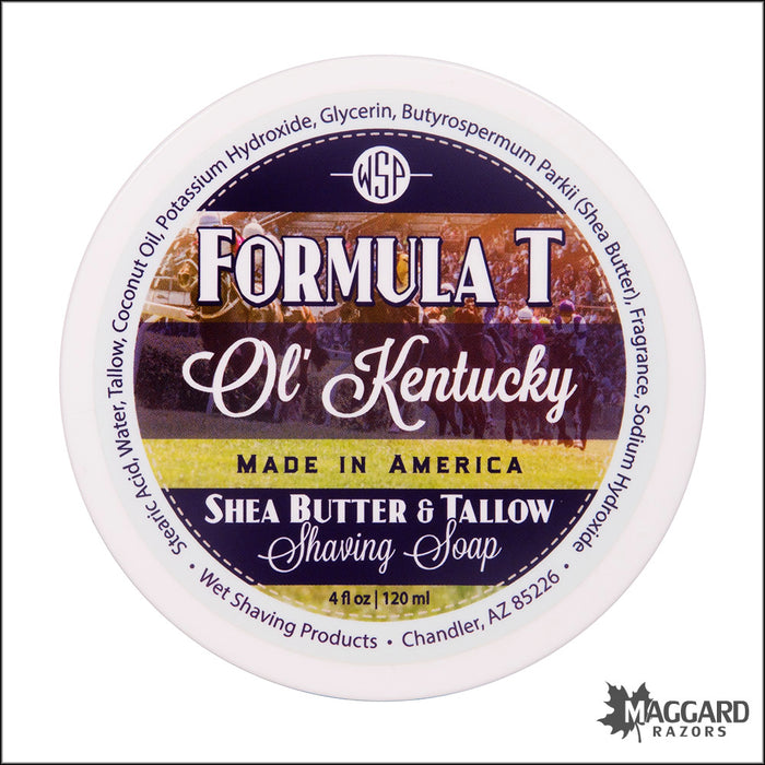WSP Ol' Kentucky Formula T Tallow Shaving Soap, 4oz