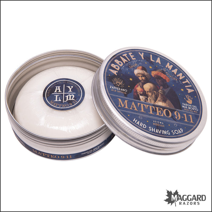 Abbate Y La Mantia Matteo 9-11 Hard Shaving Soap, 80g