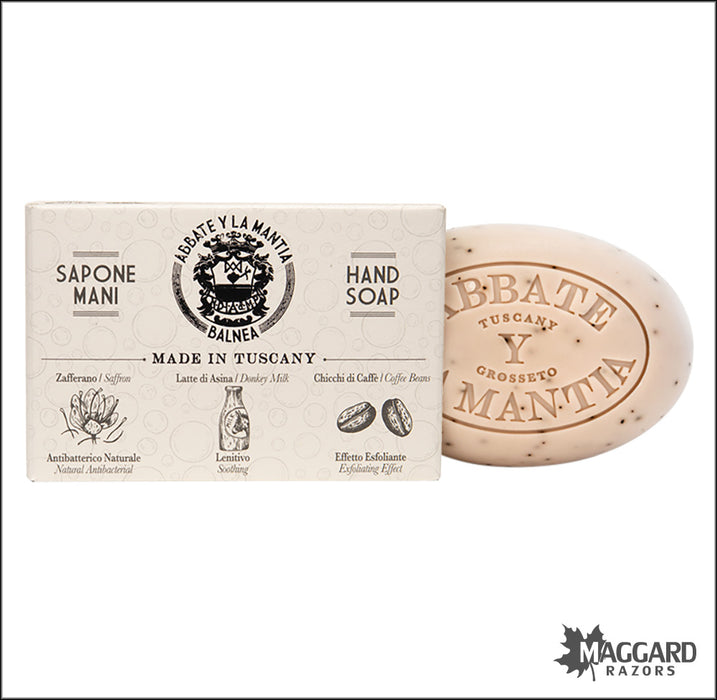 Abbate Y La Mantia Donkey Milk Hand Soap with Coffee Beans, 6oz