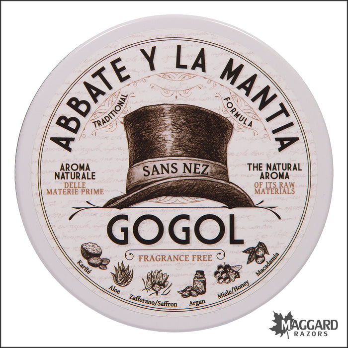 Abbate Y La Mantia Gogol Unscented Shaving Soap, 200ml