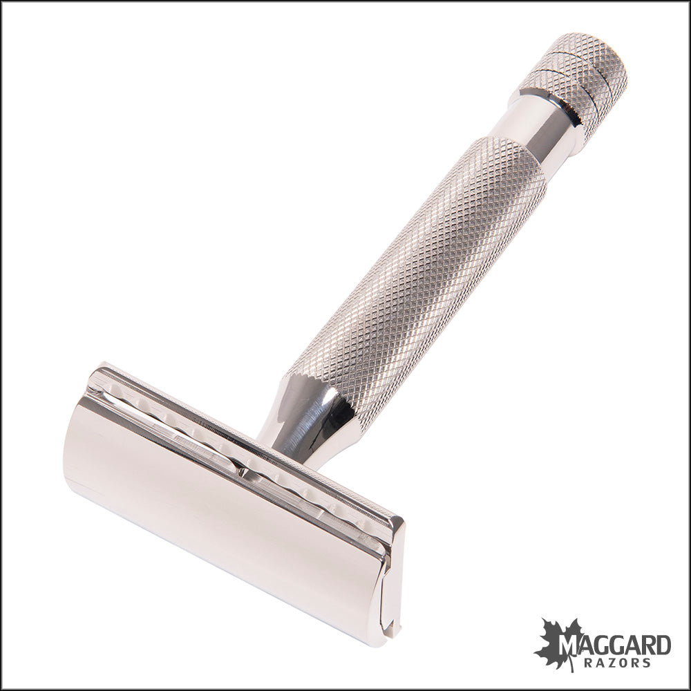 Above the Tie S1 Slant Stainless Steel Closed Comb DE Safety Razor Above the Tie S1 Slant Stainless Steel Closed Comb DE Safety Razor