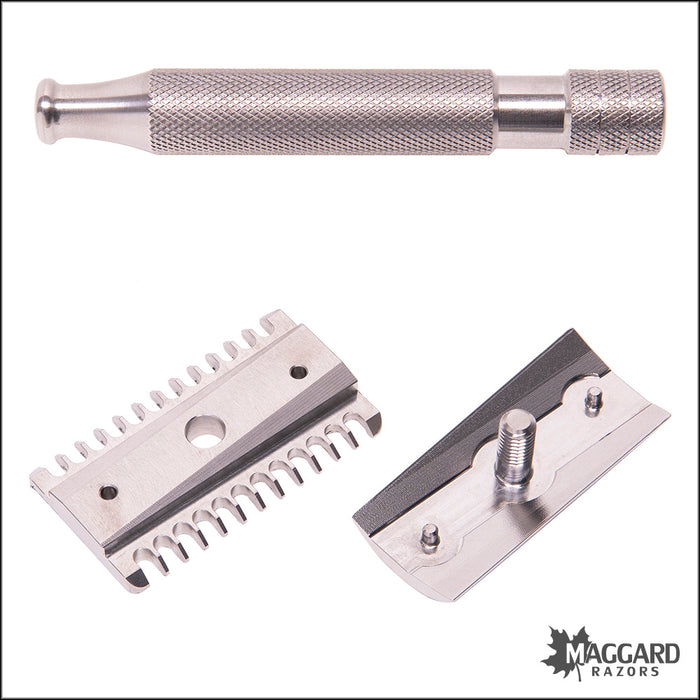 1 Mm Razor Above the Tie S1 Slant Stainless Steel Open Comb DE Safety Razor with ...