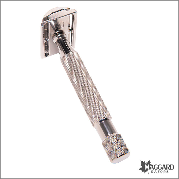 Above the Tie S1 Slant Titanium Closed Comb DE Safety Razor with 90mm ...