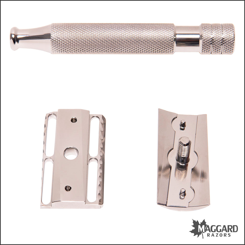 Above the Tie S1 Slant Titanium Closed Comb DE Safety Razor with 90mm ...