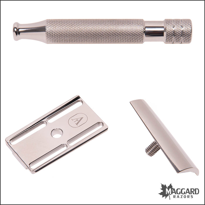 Above the Tie S1 Slant Titanium Closed Comb DE Safety Razor with 90mm ...