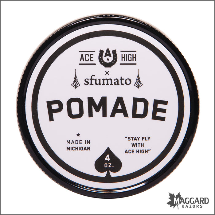 Ace High Sfumato, Original Artisan Water Based Pomade, 4oz - Firm Hold