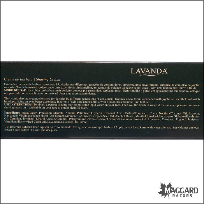 Ach Brito Lavanda Shaving Cream, 3.4oz Tube