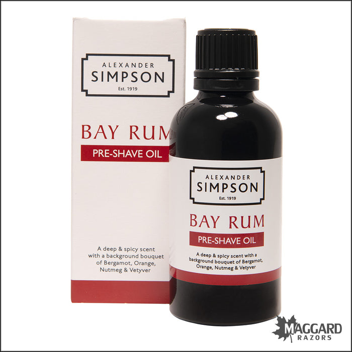 Alexander Simpson Pre Shave Oil, 50ml - Bay Rum