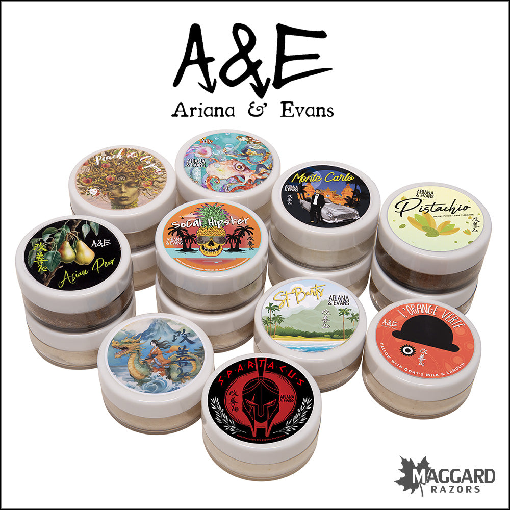 Ariana and Evans Artisan Shaving Soap Samples — Maggard Razors