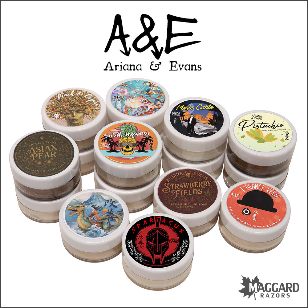 Ariana and Evans Artisan Shaving Soap Samples — Maggard Razors
