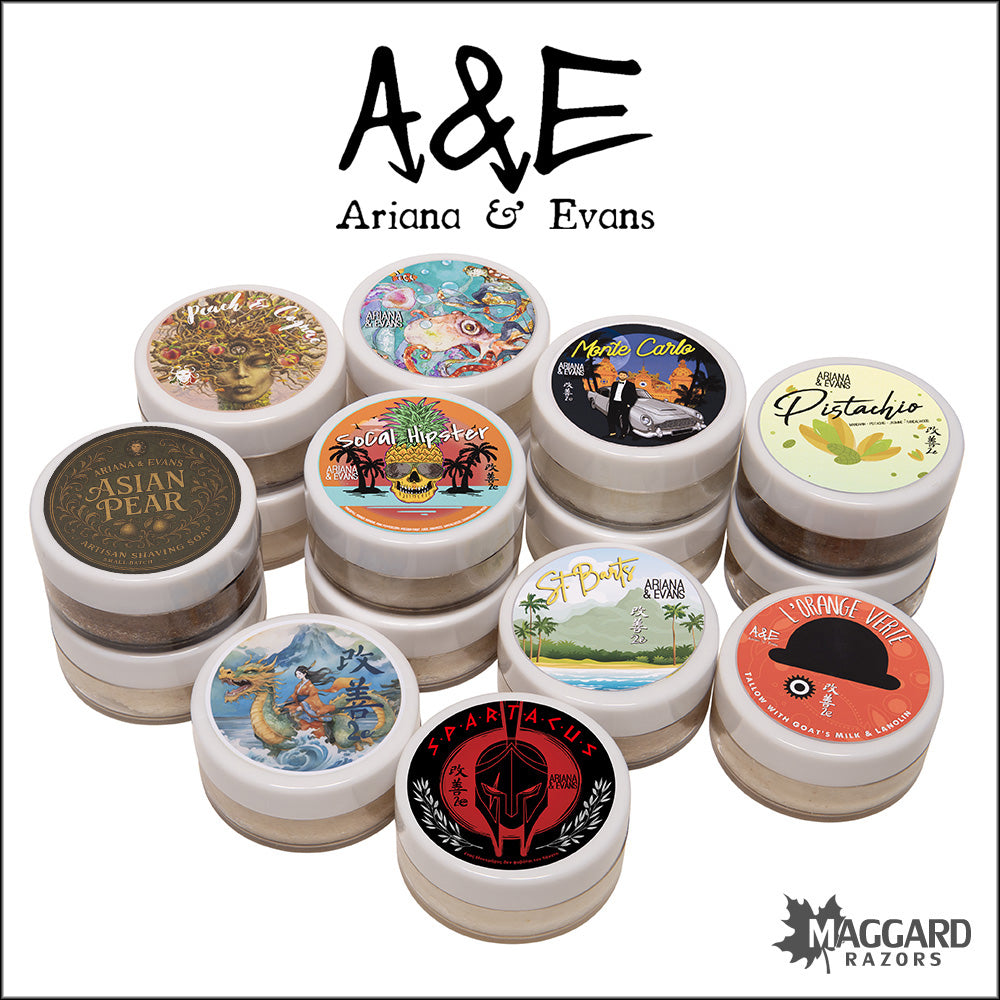 Ariana and Evans Artisan Shaving Soap Samples — Maggard Razors
