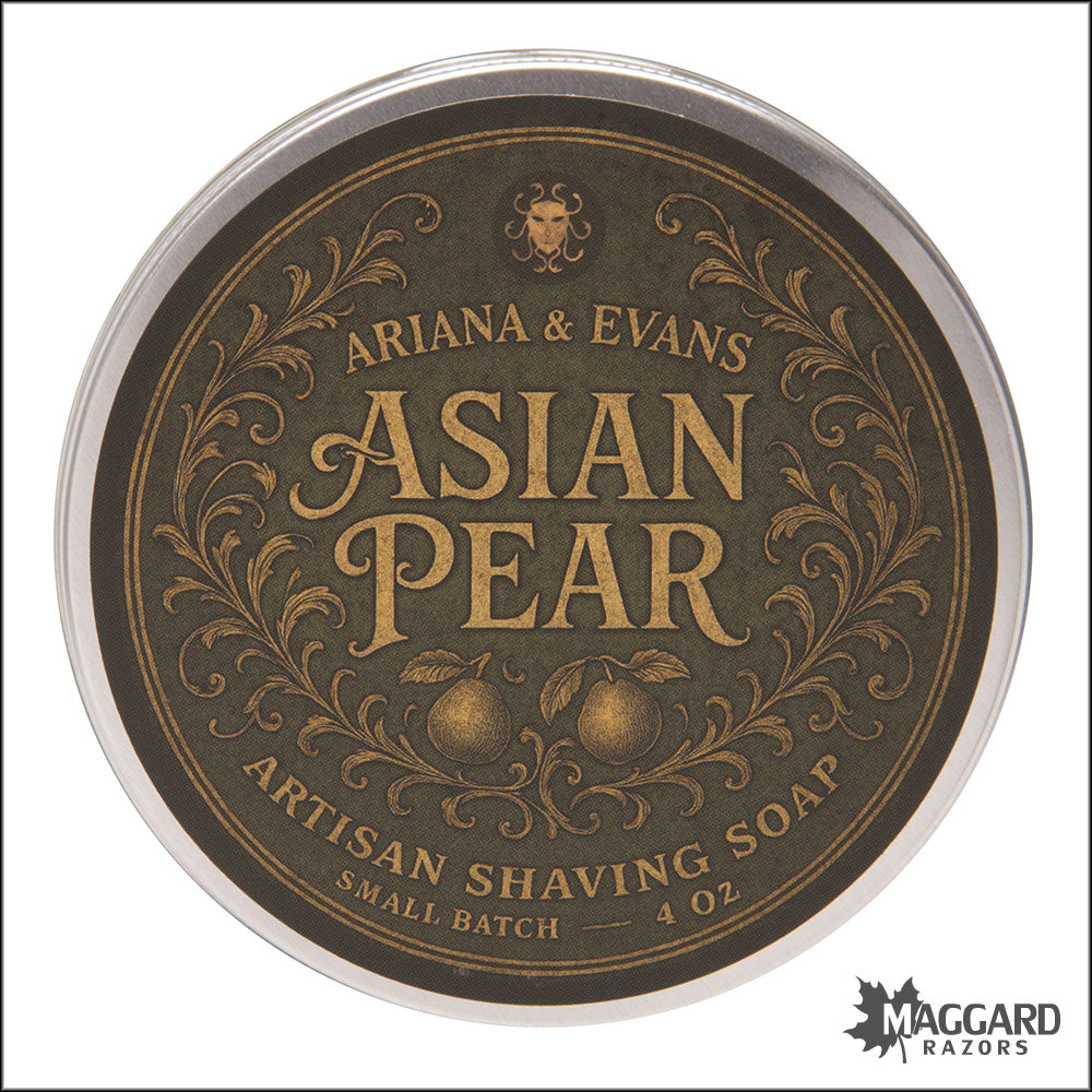 Ariana and Evans Asian Pear Artisan Shaving Soap, 4oz - Ultima 2