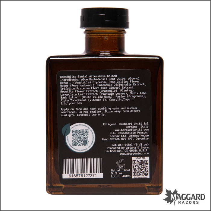 Ariana and Evans Cannabliss Santal Aftershave Splash and Skin Food, 100ml - Ultima