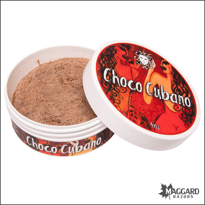 Ariana and Evans Choco Cubano Artisan Shaving Soap, 4oz - Kaizen 2e Base