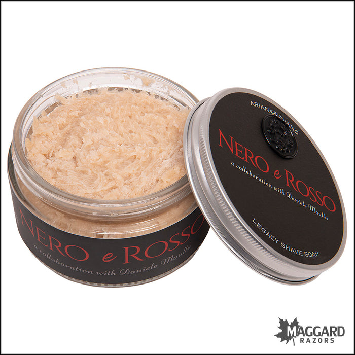 Ariana and Evans Daniele Maullu Nero e Rosso Shaving Soap, 200g