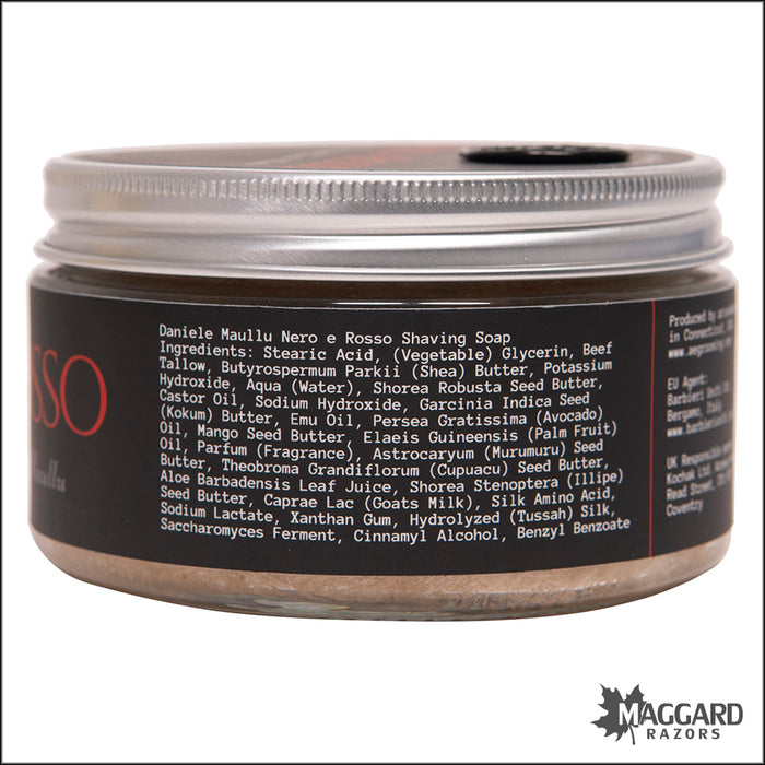Ariana and Evans Daniele Maullu Nero e Rosso Shaving Soap, 200g